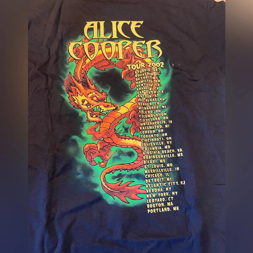 Alice Cooper 2002 Tour Shirt - Picture 2 of 3